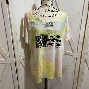 NWT Lane Bryant tie dye KISS band tee 18/20